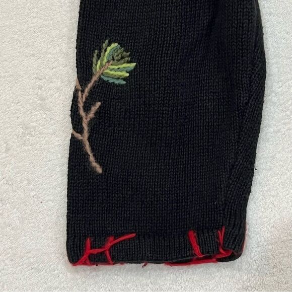 Coldwater Creek Cardinals Black Knit Cardigan Size XL - Picture 10 of 14